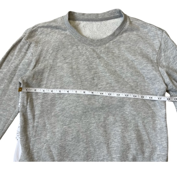 Joie from Revolve - Devra Gray White Sweater, Embroidered Back Detail - Small - Picture 11 of 15